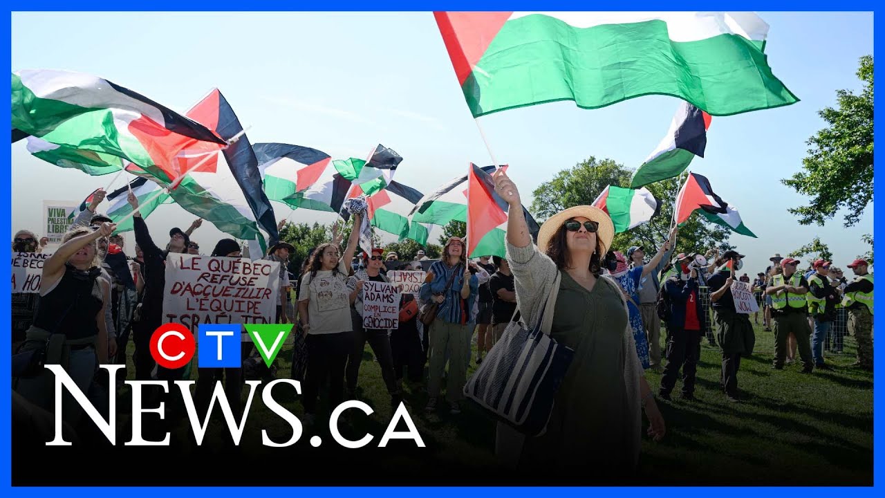 Protests at Montreal cycling Grand Prix against Israel-Premier Tech team