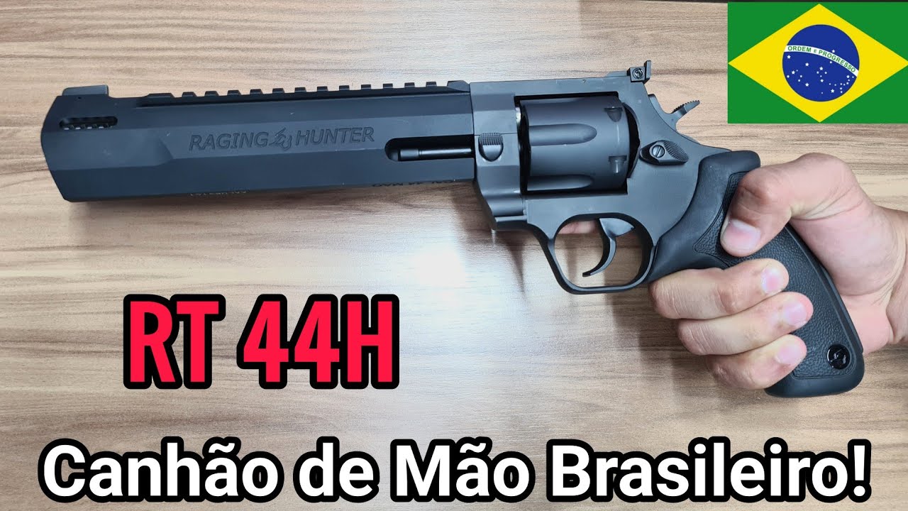 RT 44H - O Canhão de Mão Brasileiro! Revólver Moderno em 44 Magnum Nacional