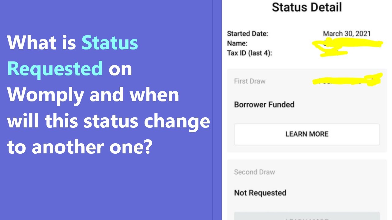 Womply PPP Status Requested - why your loan application got this status and when will it change?