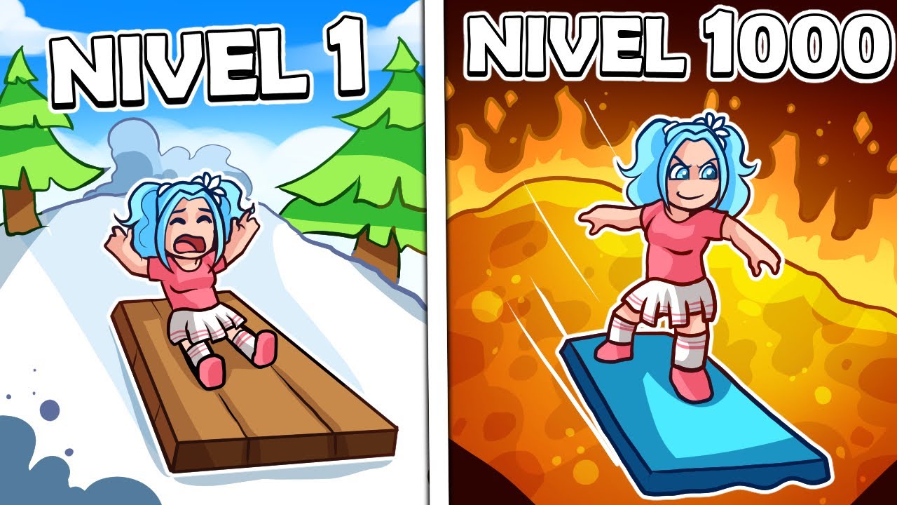 ¡LAS MEJORES BAJADAS! (Roblox Sled   Simulador)