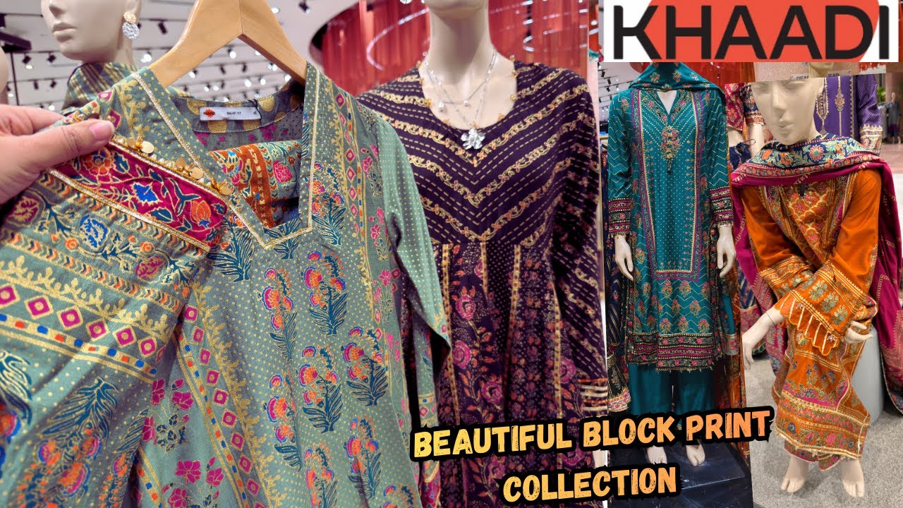 ♥️Khaadi New Collection 2025/26 ❤️🔥Latest Block Print 3pc Collection 📣 Khaadi Khaas ready to wear