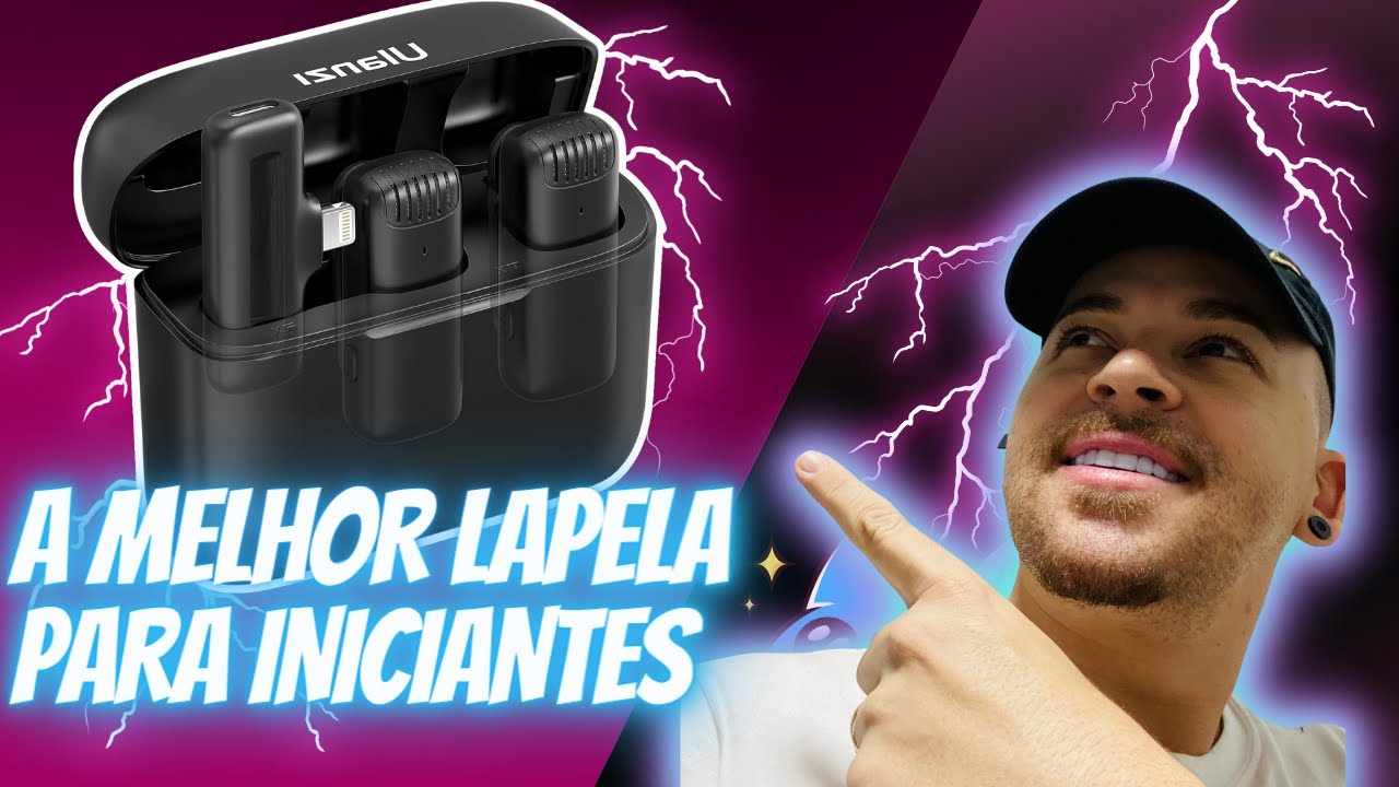 MICROFONE LAPELA J12 ULANZI O MELHOR PARA INICIANTES UNBOXING