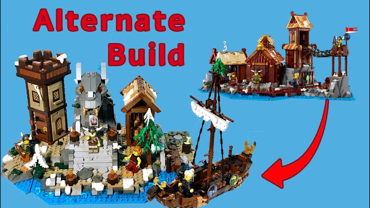 Lego Dragon Temple Viking Village Alternate Build Review
