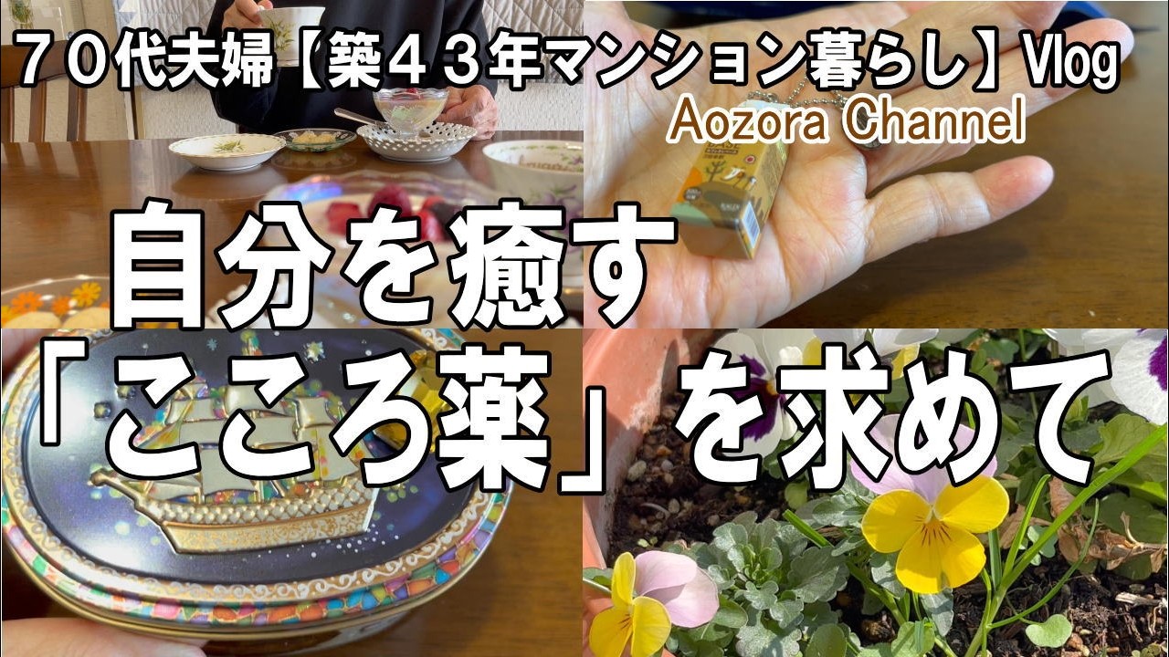 【年金生活】７８歳７２歳夫婦 日々の記録Vlog 自分を癒す「こころ薬」を求めて / 新横浜で心薬ゲット / おやつはミルクティープリン /Japanese senior Vlog.