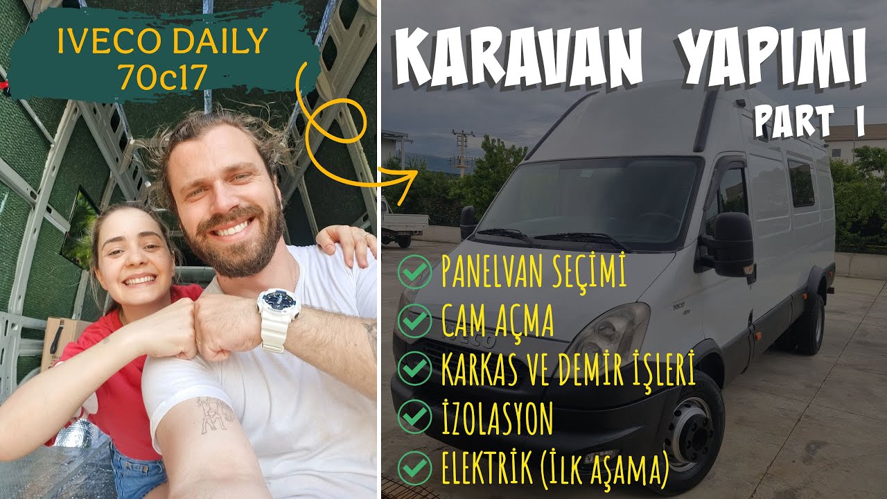 KARAVAN YAPIMI 1 | Araç seçimi, antipas uygulamaları, cam açma, izolasyon ve elektrik altyapı