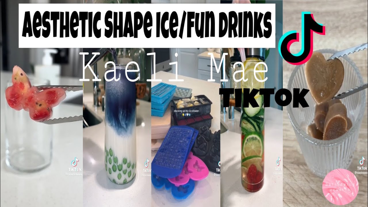 15 minutes of Kaeli Mae shape Ice/Fun drinks TikTok’s |ASMR| tiktok compilation