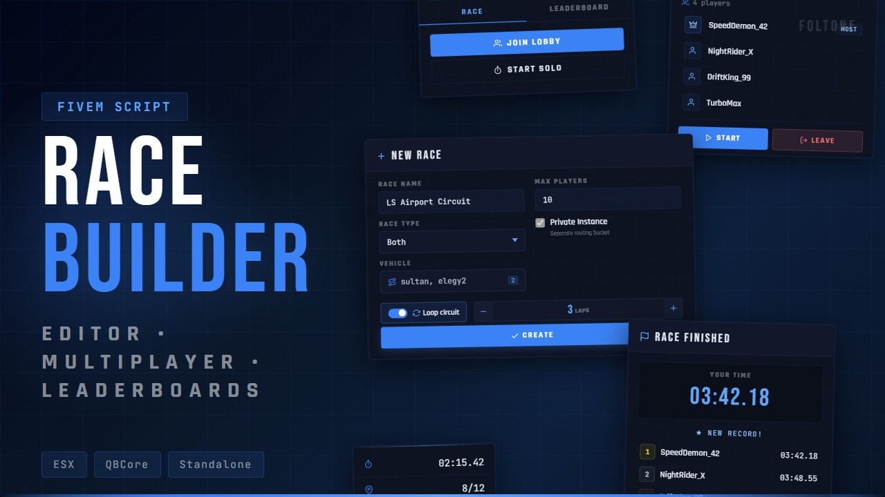 Race Builder | The ultimate race creation & racing system for FiveM