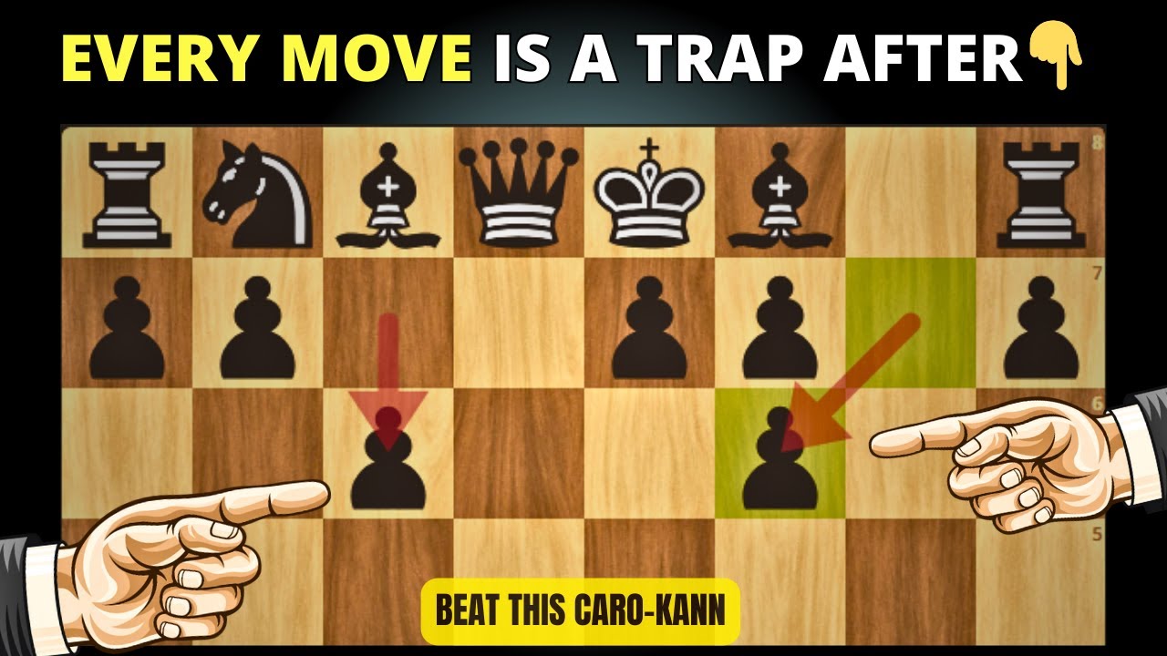 👍Baddest Traps for White Against the Caro-Kann (gxf6 Lines)