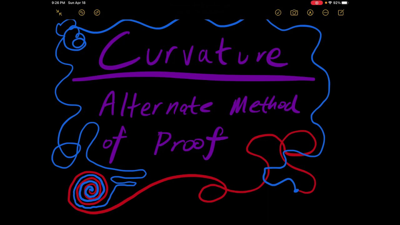 An Alternative Method to Proving Curvature Formula