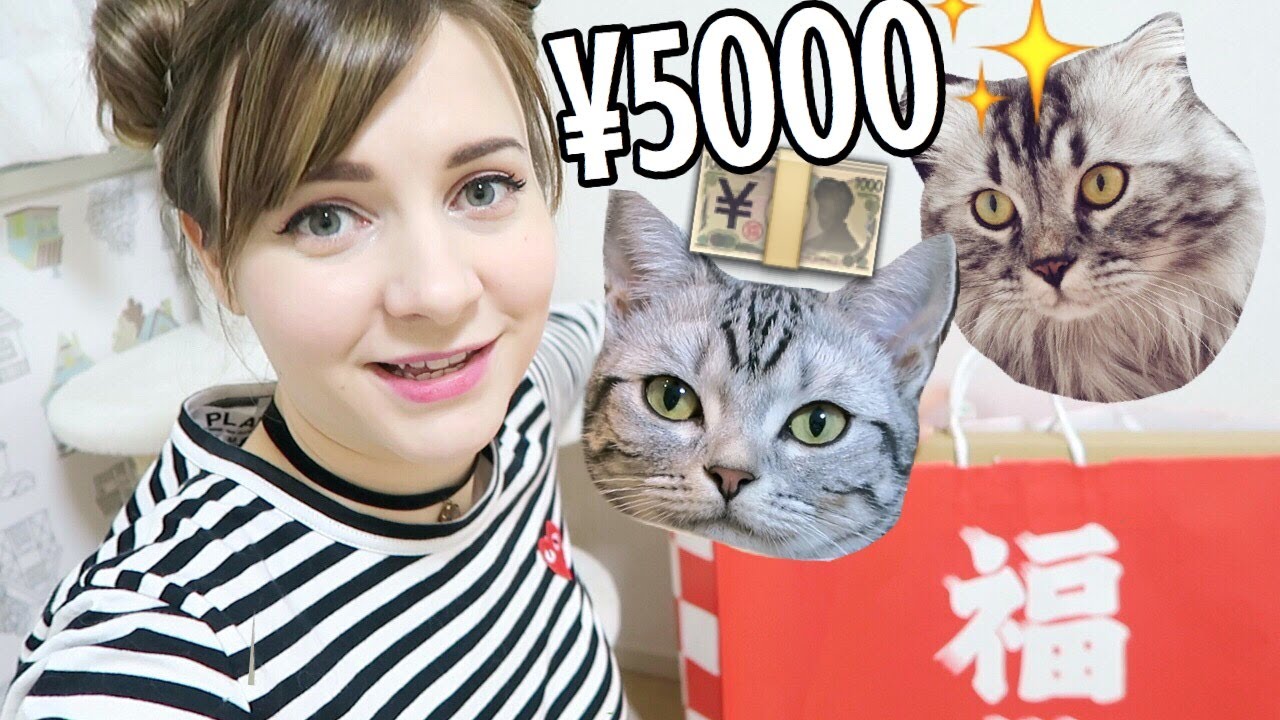 WHAT'S IN A ¥5000 LUCKY BAG FOR CATS?! | Japanese Lucky Bags
