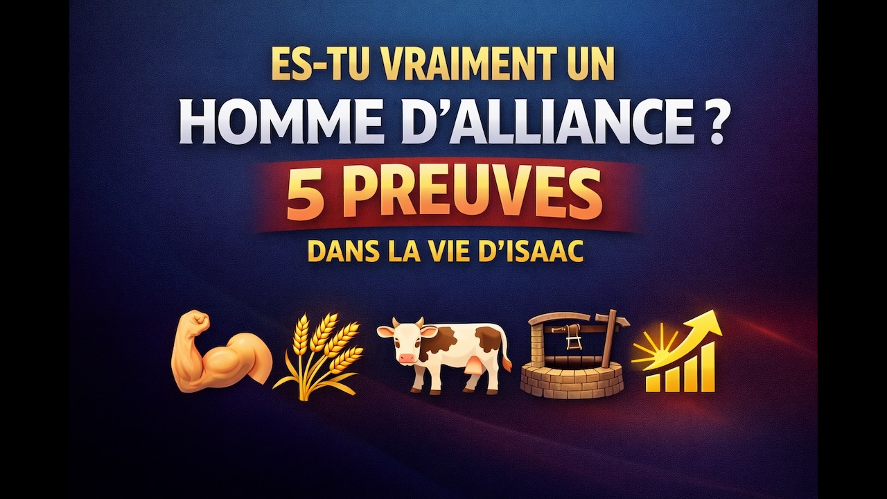 Partie A/ Es-tu vraiment un homme d'alliance?  5 preuves dans la vie d'Isaac .