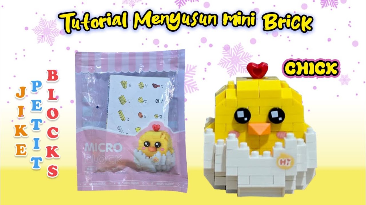 MAINAN MURAH BALOK SUSUN MINI LEGO BRICKS LOZ NANO BLOCKS ANIMAL SERIES NO. 8611 CHICK