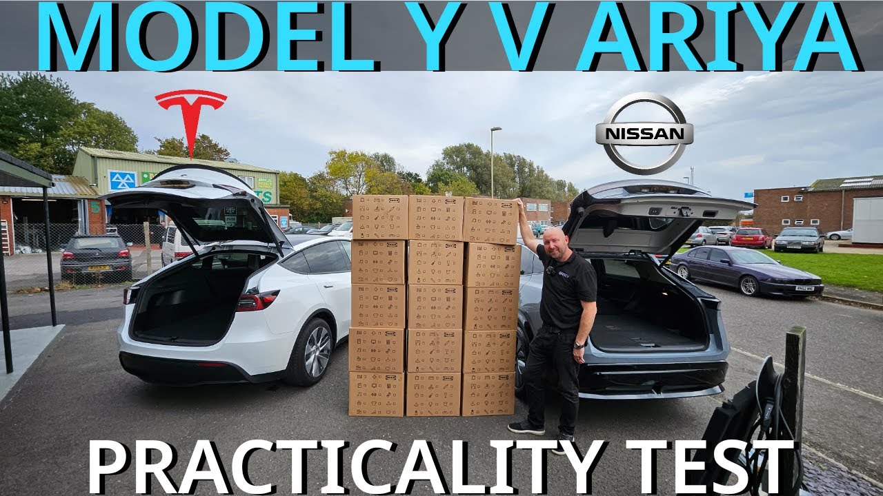 Nissan Ariya V Tesla Model Y — плюсы и минусы каждого и тест на практичность