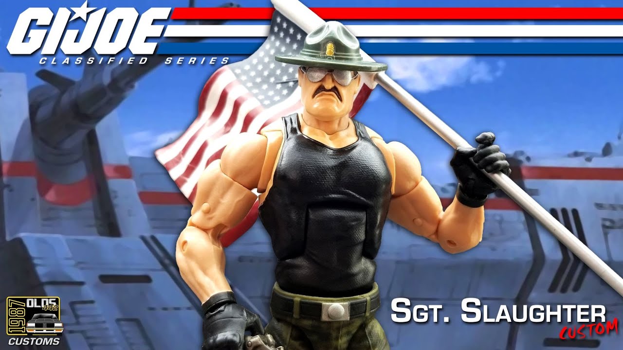 G.I. Joe Classified Series Sgt Slaughter Custom Action Figure Review - Hasbro