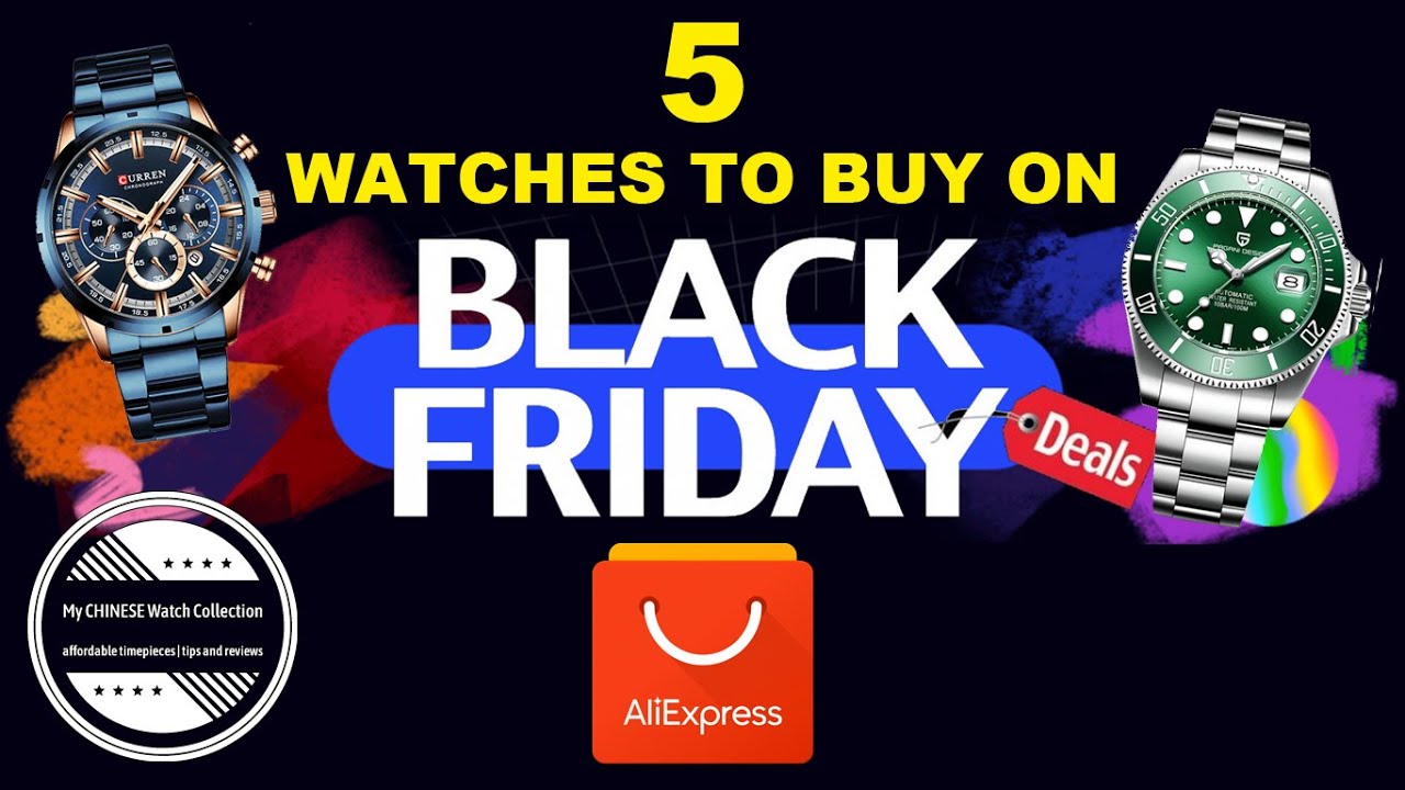 5 Watches to buy on AliExpress BLACK FRIDAY CYBER MONDAY 2019 | Starking Pagani Design Curren Skmei
