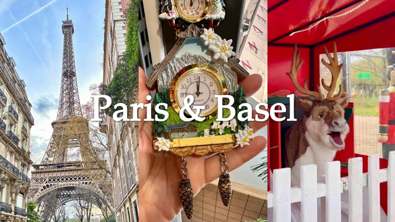 Paris Christmas Magic, Truffle Delights & Macarons | From Paris to Basel Adventure! 🎄🇫🇷🇨🇭
