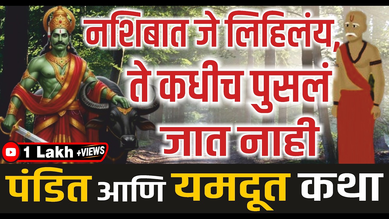 नशिबात जे लिहिलंय, ते कधीच पुसलं जात नाही | पंडित आणि यमदूत कथा | जीवनाचे सत्य | The Truth of Life