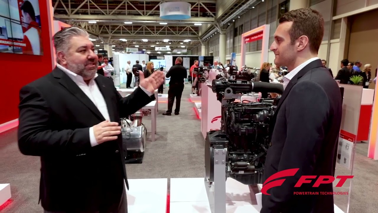 A tour of the FPT Industrial booth at POWERGEN