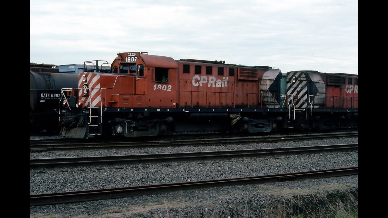CP Rail RS-18's Road Freight and Local Newport-St.Johnsbury,VT 10/13/1989