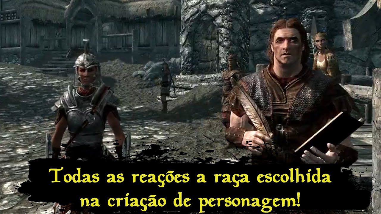 Skyrim - As reações de Hadvar de cada uma das raças na criação de personagem! Diálogos de cada raça.
