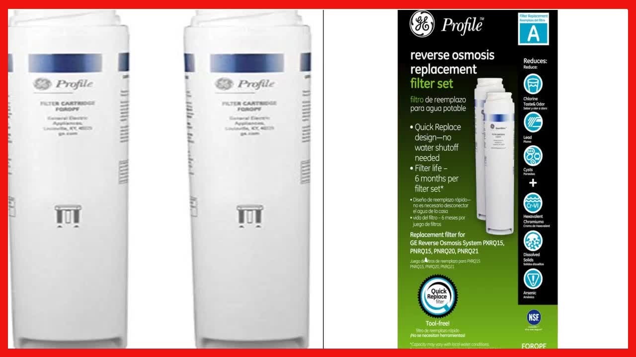 GE Profile Reverse Osmosis Replacement Filter Set: Clean Water Made Easy