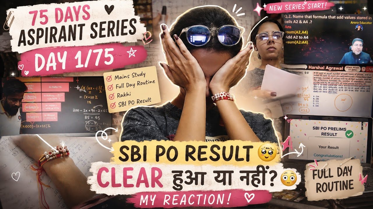 Day -1/75 aspirant series 💪🏻 || SBI PO result out 🥰 || congratulations 👏🏻 || #sbi #ibps #sbiclerk