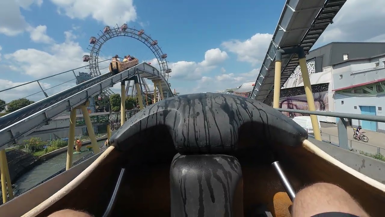 Vienna Prater Austria - Aquagaudi - Front Row POV - 2025
