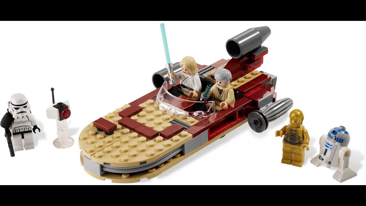 Star Wars Lego Set 8092 Luke's Landspeeder Time Lapse Build