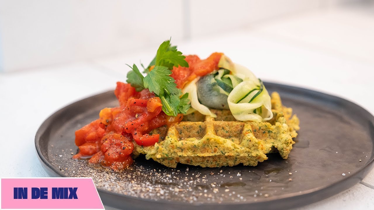 Veggie wafel in waffle genius - Funcooking | In de mix