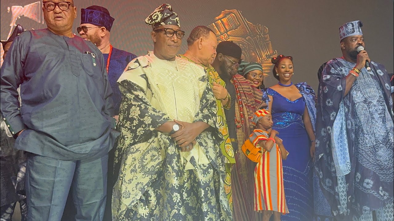 KUNLE AFOLAYAN PRAISES AUNTY RAMOTA, OGA BELLO, FEMI ADEBAYO, OTHERS AT ANIKULAPO SERIES PREMIERE