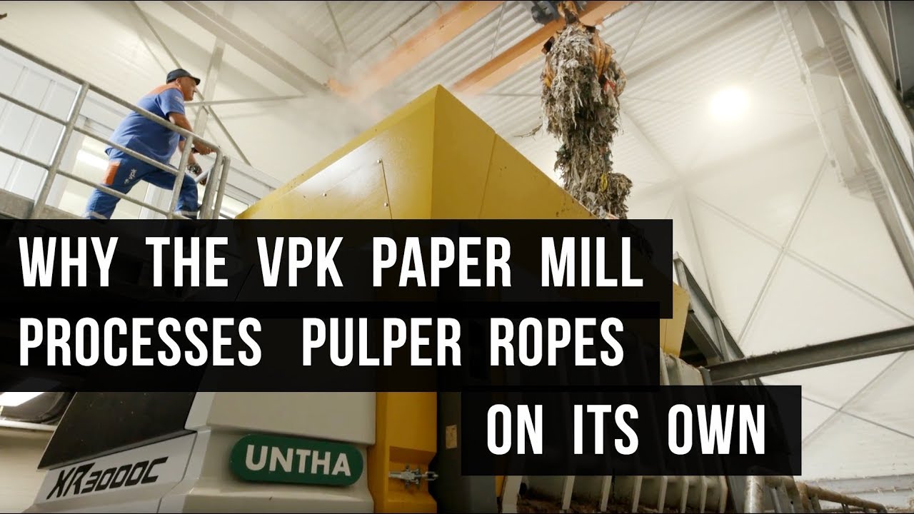 Paper recycling: why VPK processes pulper ropes on its own