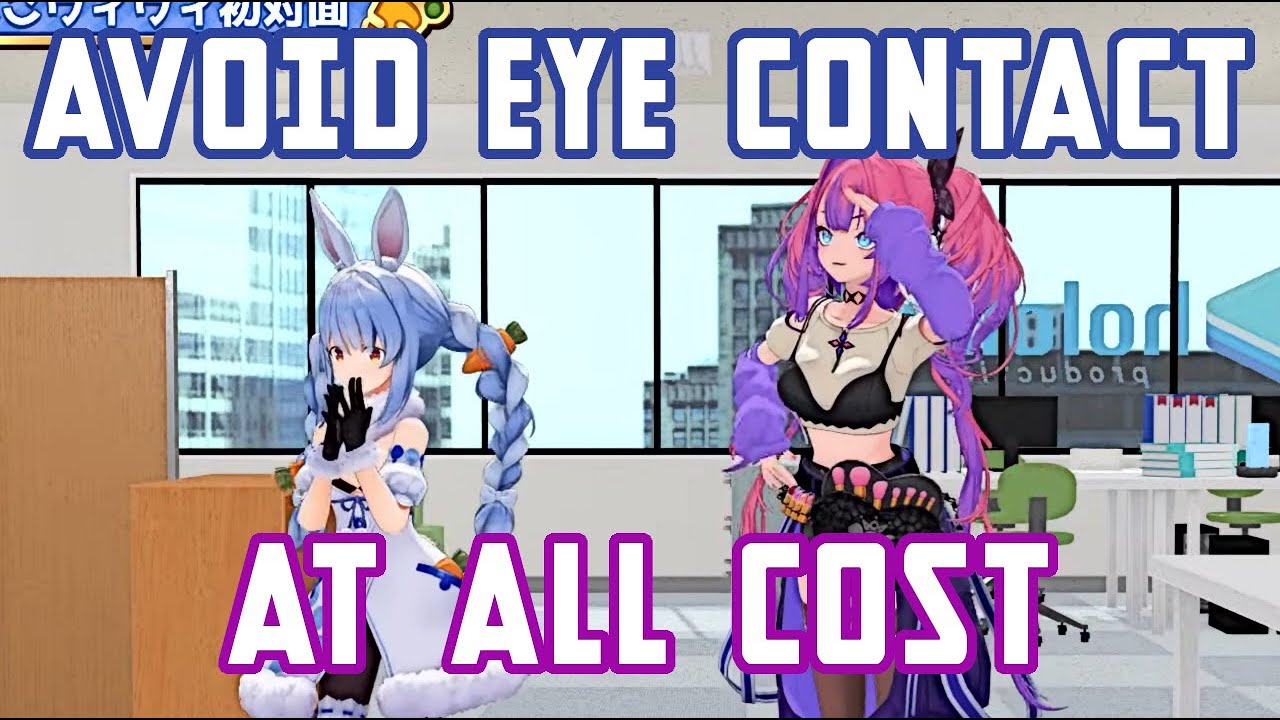 [hololive] Pekora's Not-So-Subtle Art Of Avoiding Eye Contact [ Usada Pekora / Kikirara Vivi ]