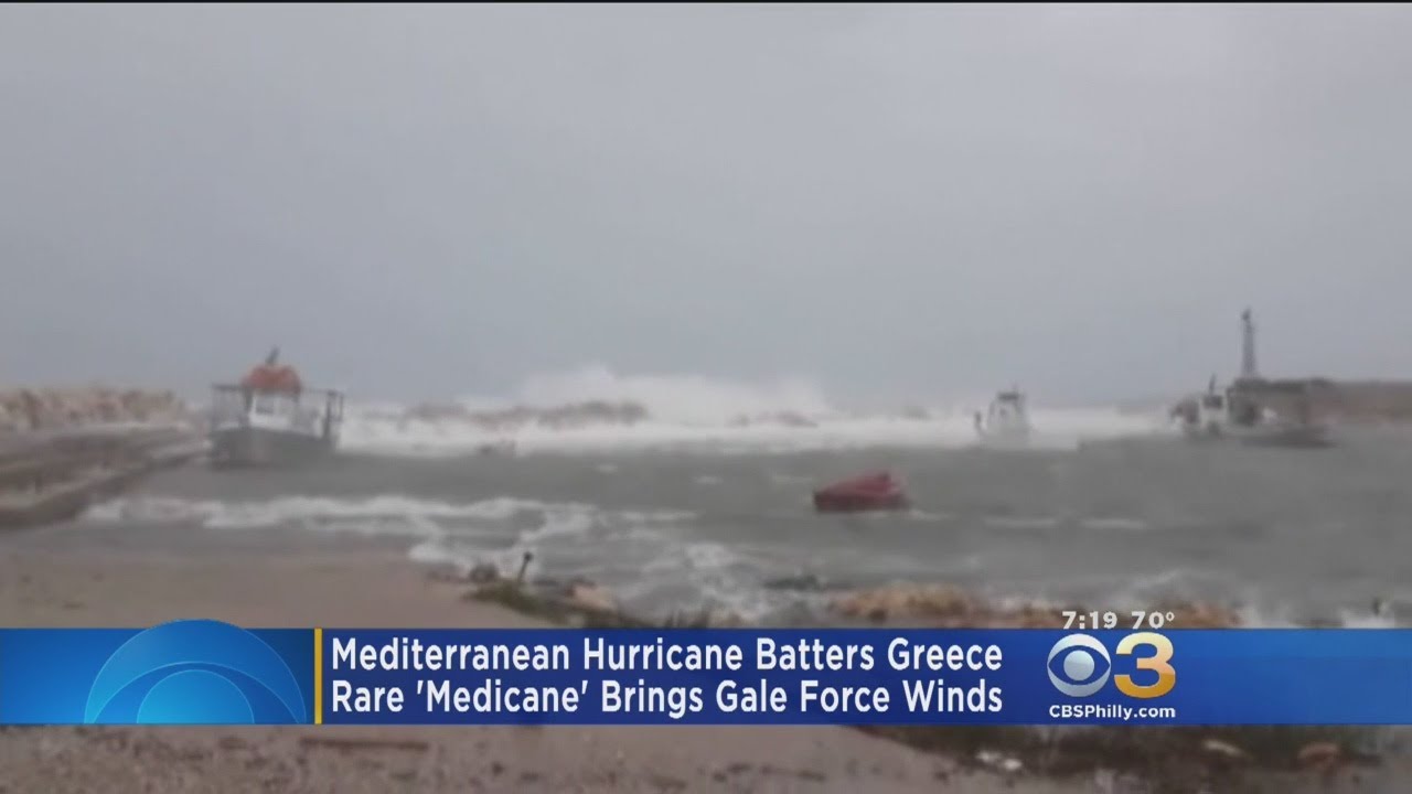 Rare Mediterranean Hurricane Batters Greece