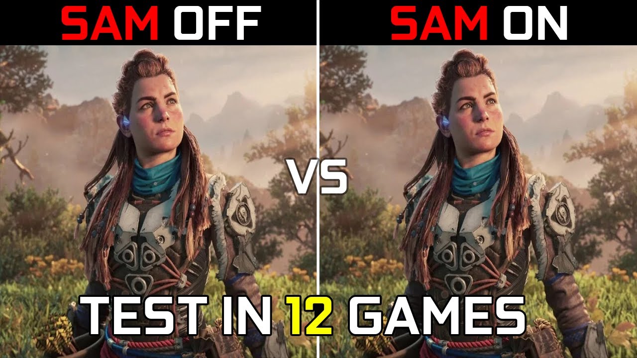 AMD Smart Access Memory (SAM) OFF vs ON | AMD RX 6600 8GB | Test in 12 Games | 2022