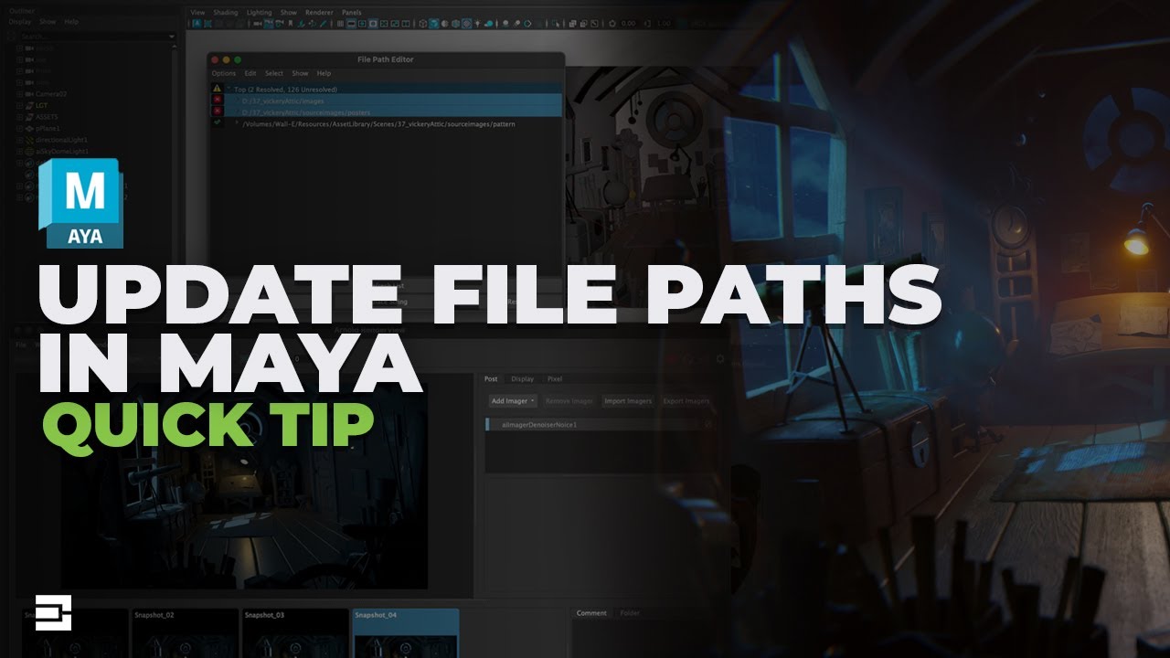 How to Repath Files in Maya