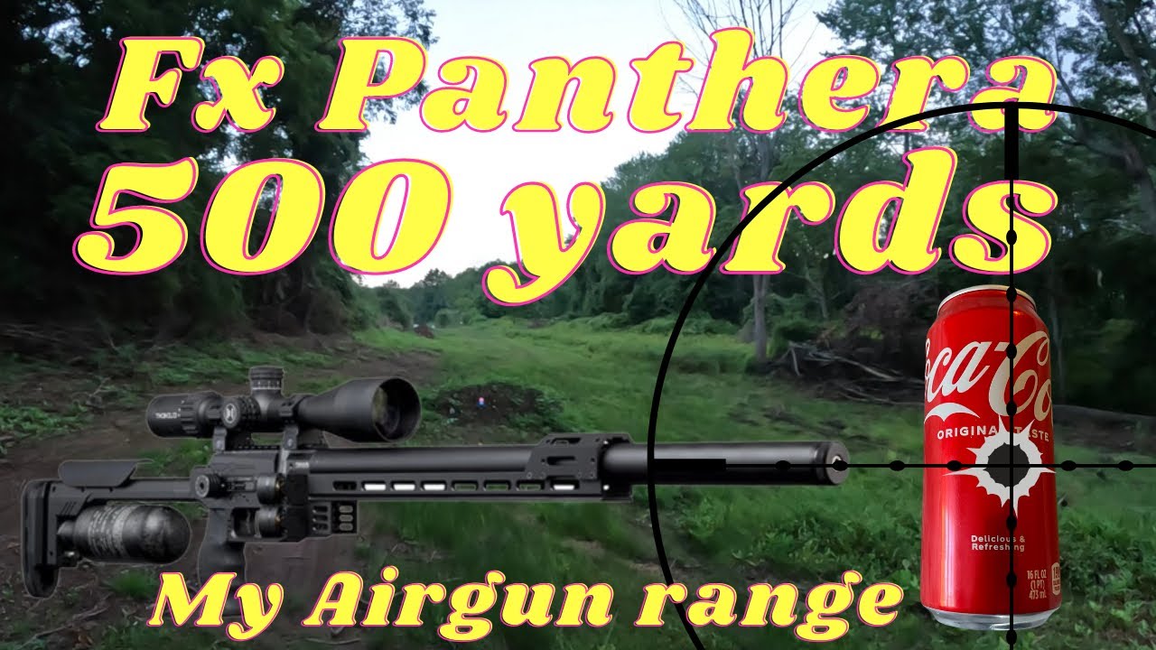 Panthera Fx Airguns long range Air rifle shooting coke can at 500 yards. Vulcan 3 next