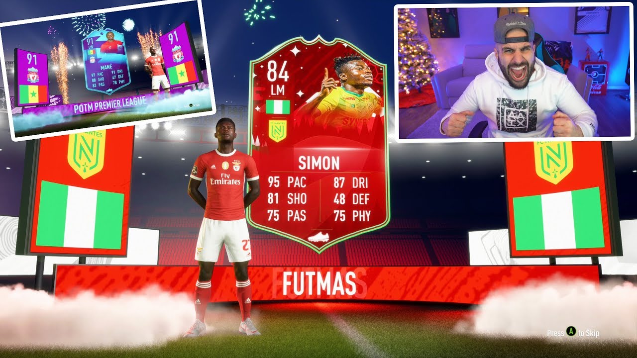 OMG GOAT!! THE BEST CHEAP FIFA CARD EVER! POTM MANE & FUTMAS SIMON! FIFA 20