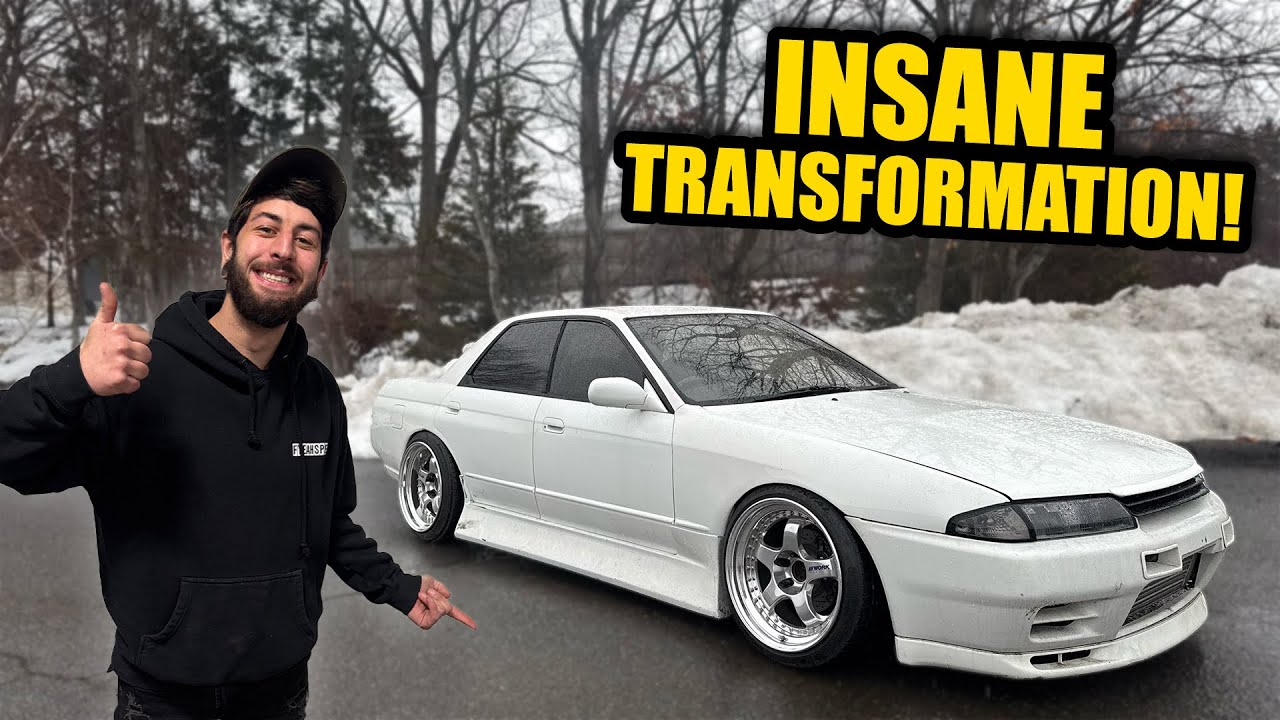 Turning My R32 Sedan into a GT-R (Cheap Front End Swap)