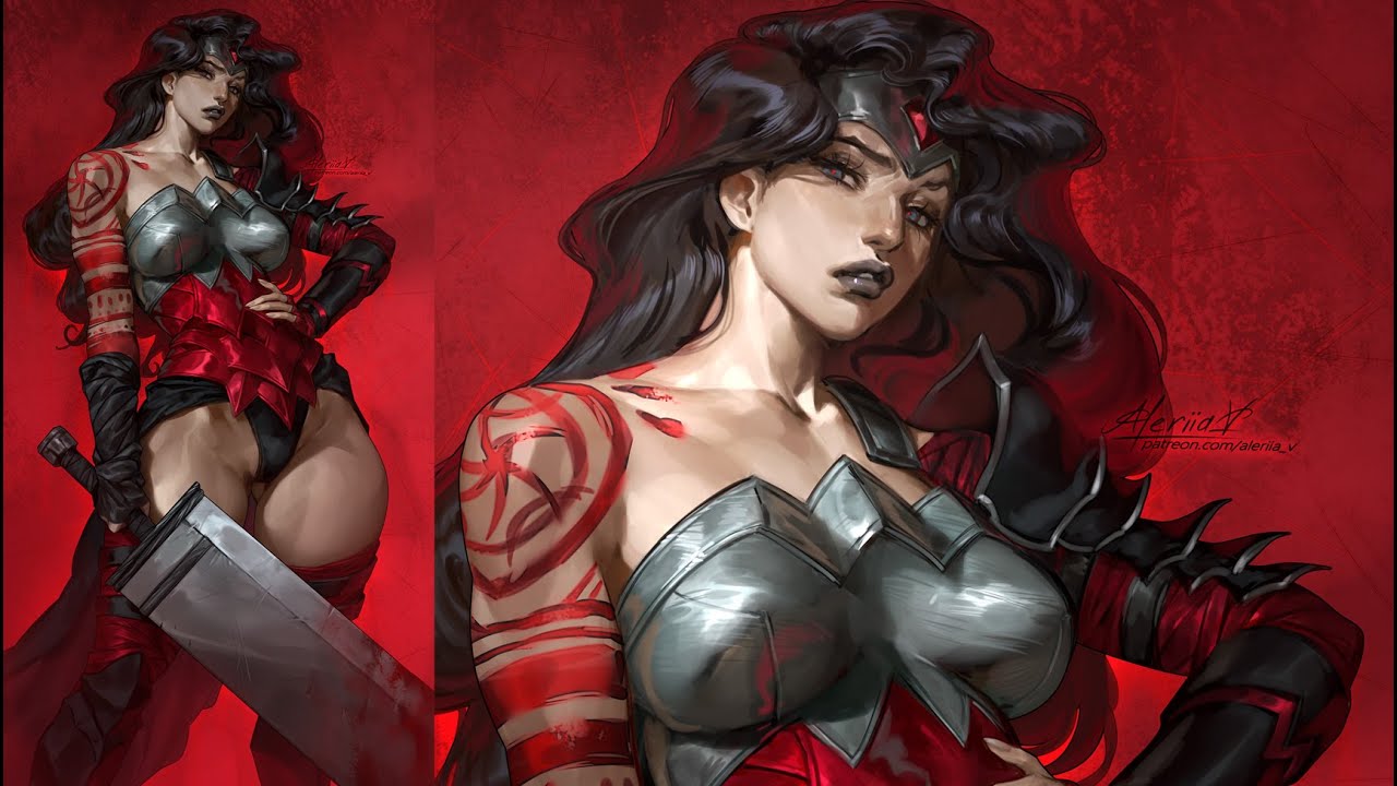 ABSOLUTE WONDER WOMAN timelapse speedpaint