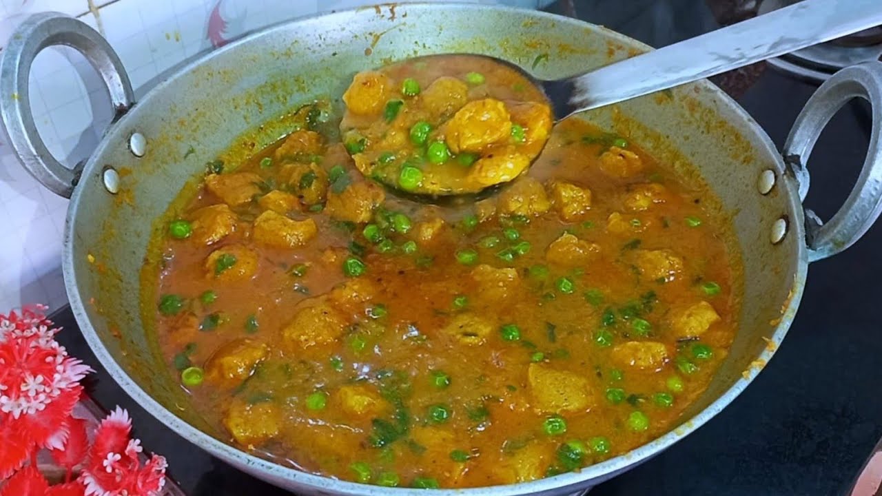 सोया मटर मसाले की सब्जी इस तरह से बनाकर खाओगे तो उंगलियां चाटते रह जाओगे | matar soybean ki sabji