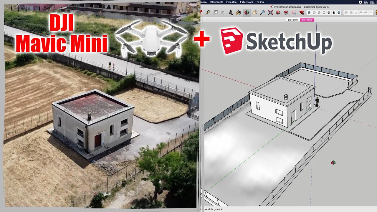 SketchUp Photo match e Drone - Ricostruisci edifici con il drone e SketchUp