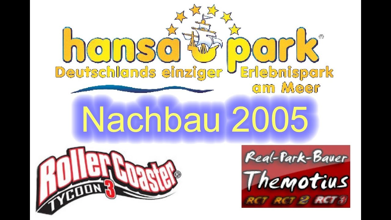 Hansa Park Nachbau von 2005 mit RCT3 von Themotius ( A day in the Park Video )