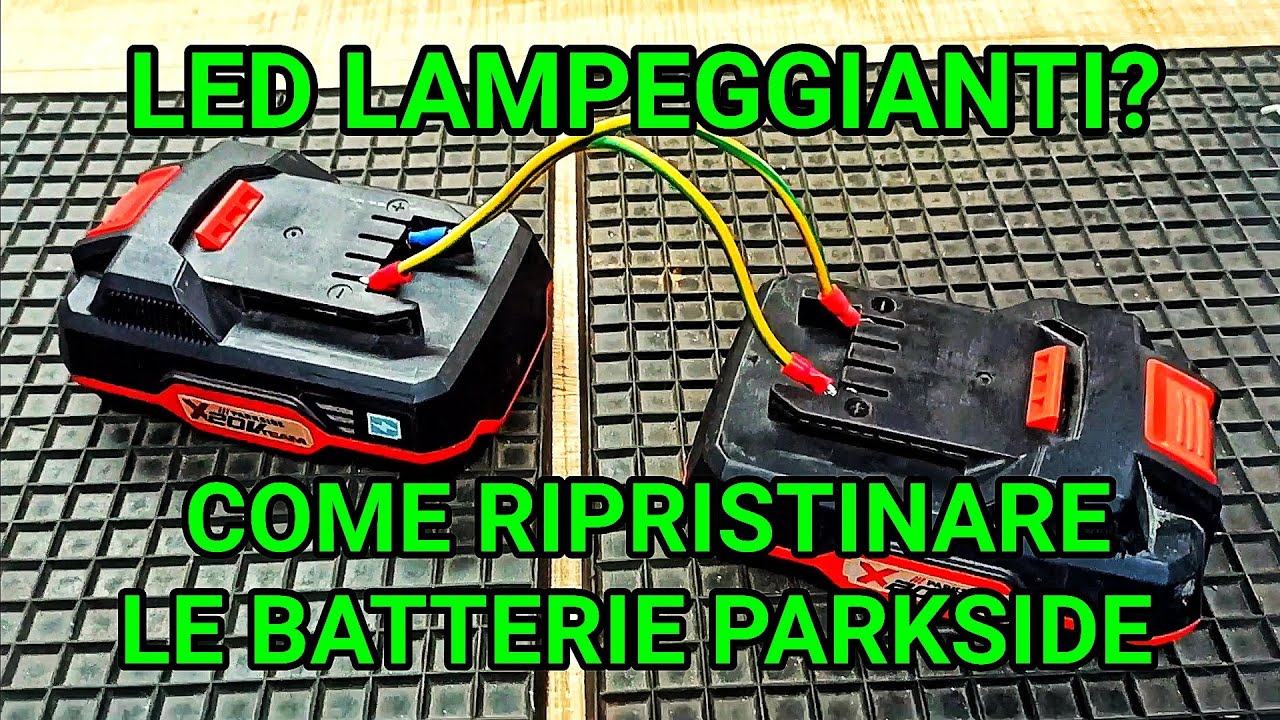 DOPPIO LED LAMPEGGIANTE SULLE BATTERIE IN CARICA PARKSIDE?🤔 NESSUN PROBLEMA, ECCO COME RISOLVERE! 😉👌