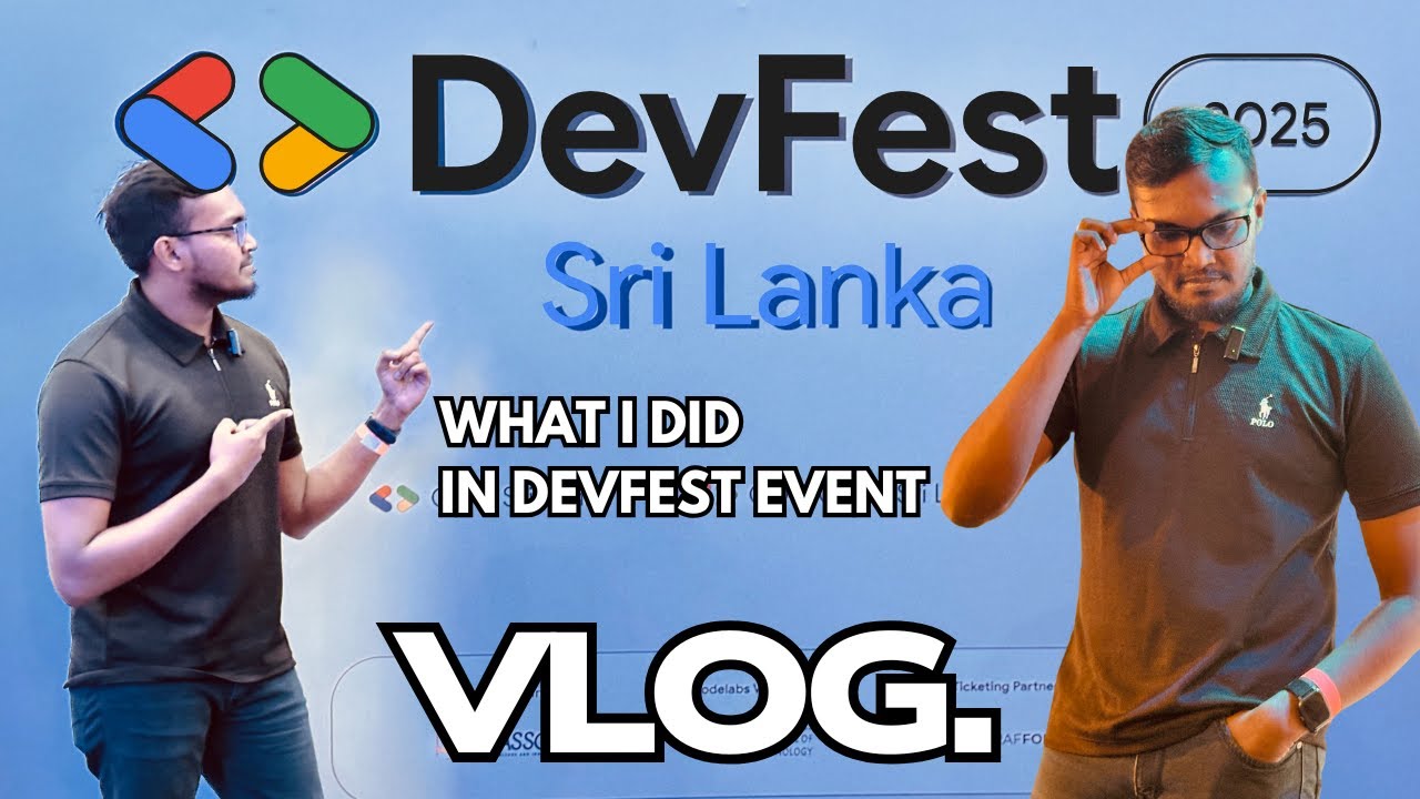 Vlog 015 | My Experience at GDG DevFest 2025 | Tech Event Vlog with Friends 👨‍💻🔥