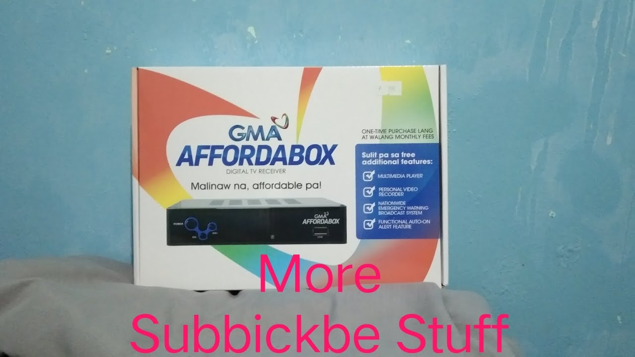 Unboxing the GMA Affordabox
