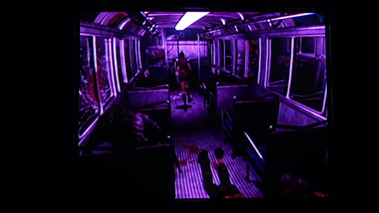 Resident Evil 2 (Sega Dreamcast) on CRT TV - Longplay Walktrough - Claire A - 1