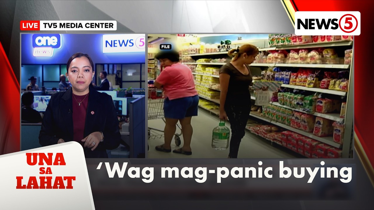 Supermarket group: ‘Wag mag-panic buying para ‘di maubos ang stocks | UnaSaLahat