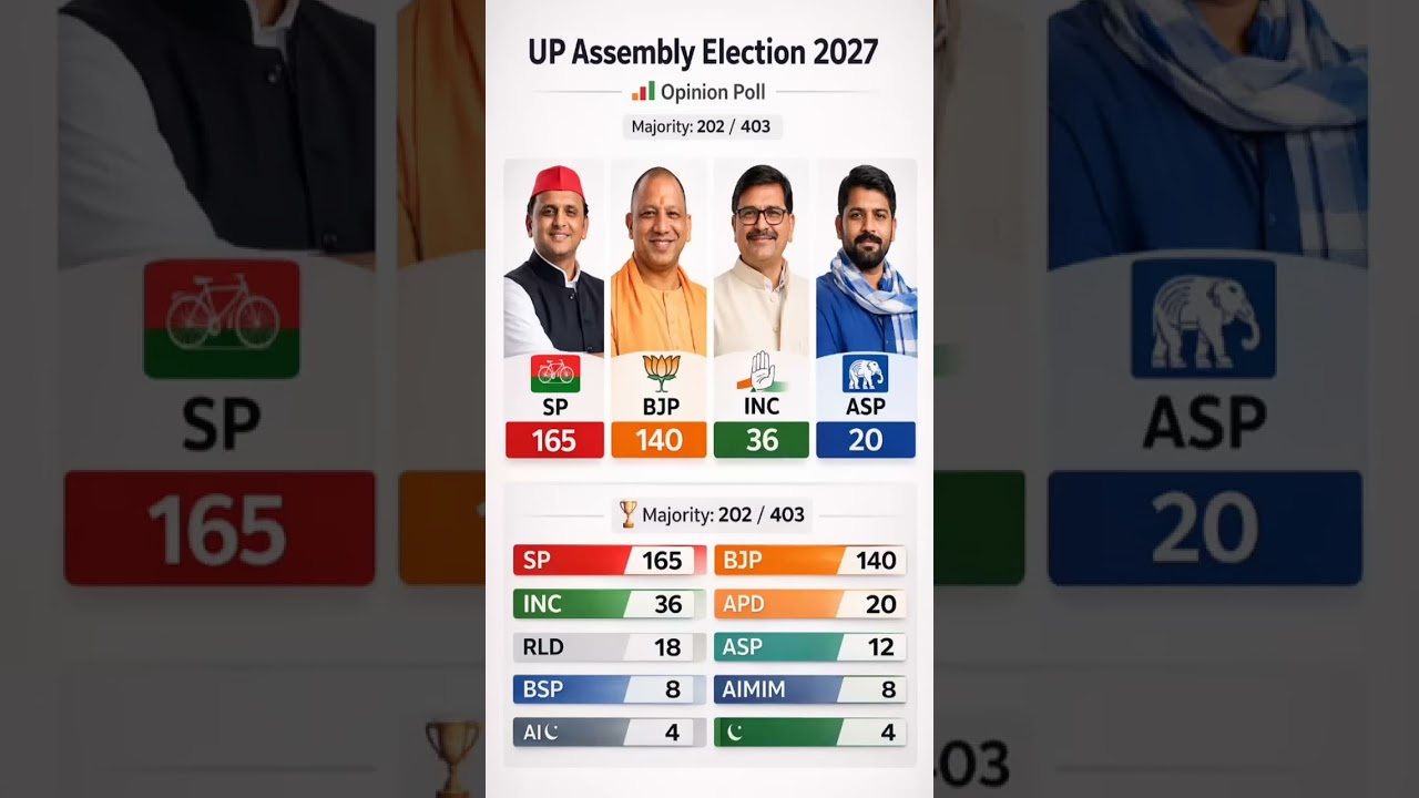 🔥🚨UP Election 2027: किसका होगा उत्तर प्रदेश? 🔥क्या 2027 में फिर खिलेगा कमल या अखिलेश पलटेंगे बाजी?i​