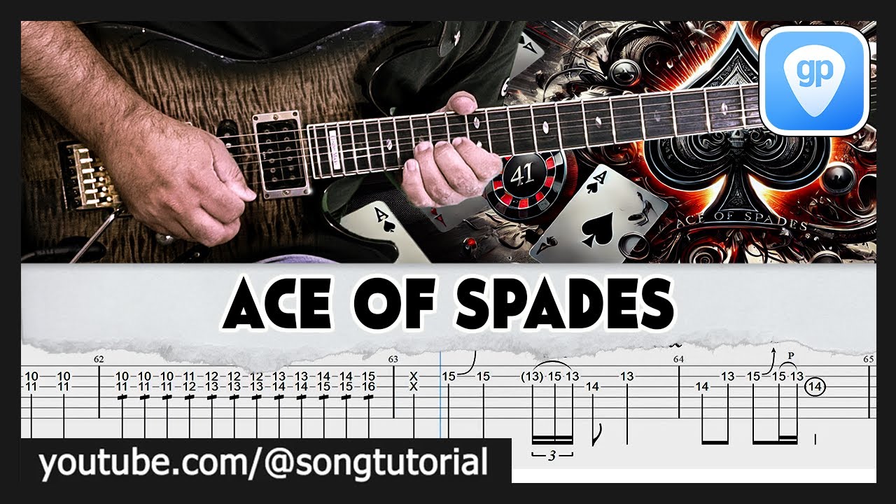 Motörhead | Ace of Spades | TAB | Guitar Cover | Lesson