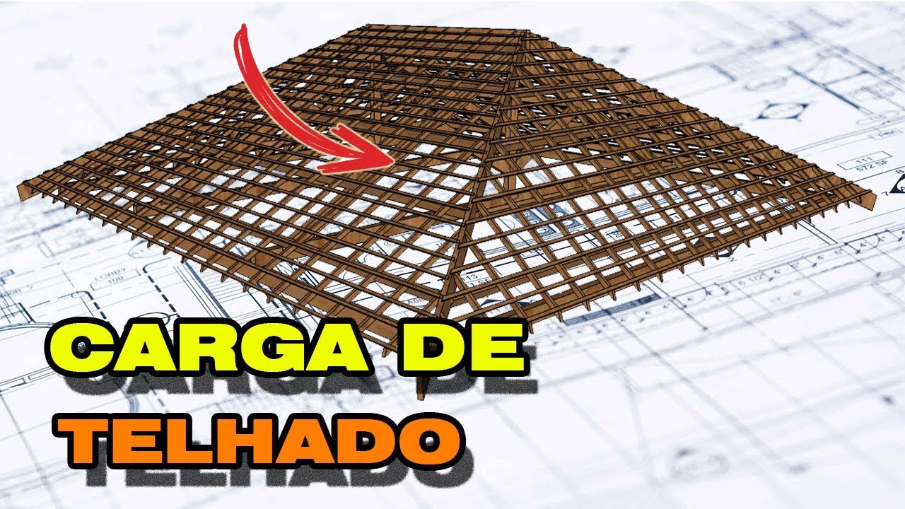 Carga de cobertura de madeira